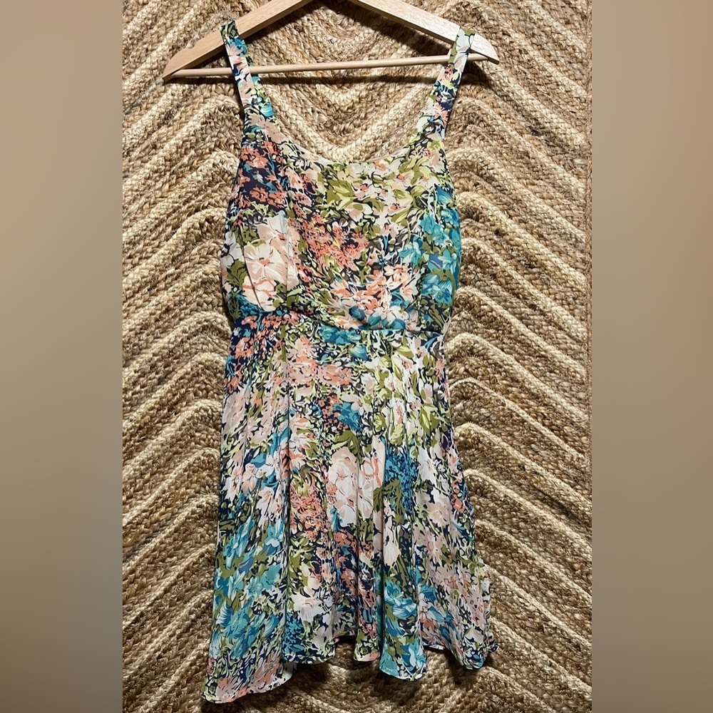 Lucca Couture Women's Floral Flowy Sleeveless Mini Dress,Size S,Great Condition